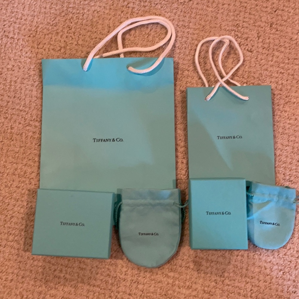 Tiffany&Co bags, pouches and boxes